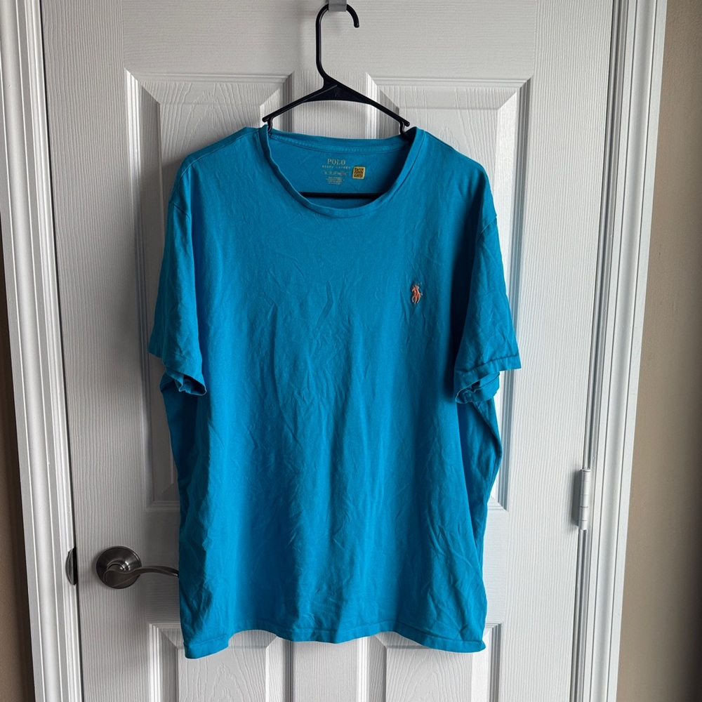 Polo by Ralph Lauren Men's Vibrant Blue Tee